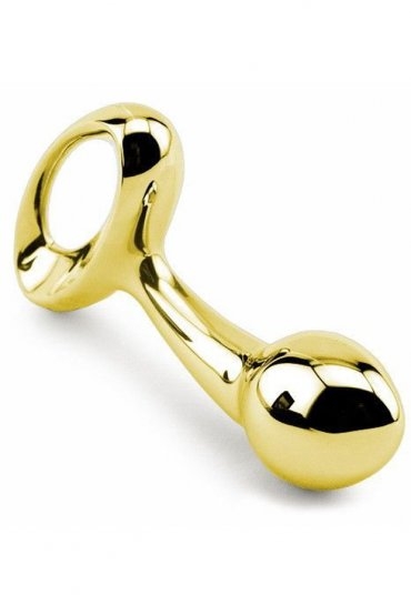 Gold anal plug 10.16 Cm