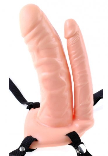 Unisex İçi Boş Titreşimli Çift Taraflı Realistik Penis