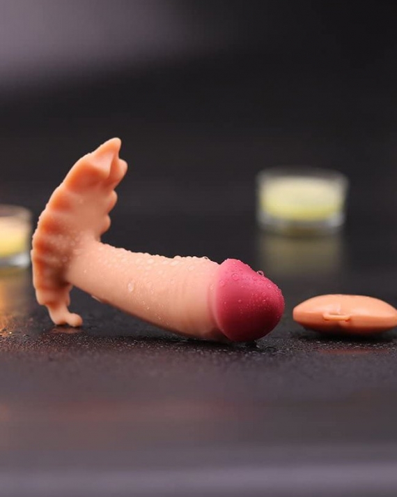 Giyilebilen Klitoris Uyarıcılı Isıtıcılı Titreşimli Vibratör