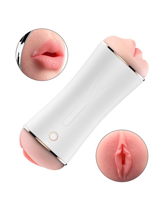 Titreşimli Şarjlı Vajina ve Oral Mastürbatör