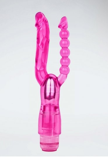 Double Pleasure Titreşimli Çatal Jel Vibratör