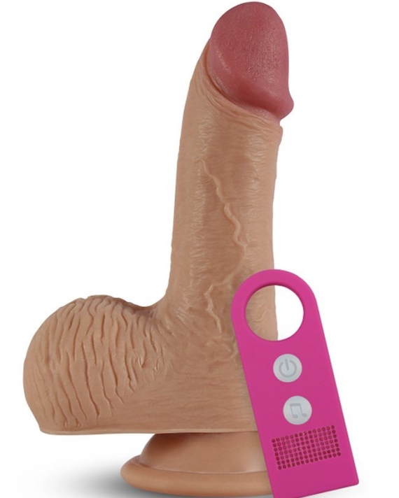 Et Dokusunda Titreşimli Dildo