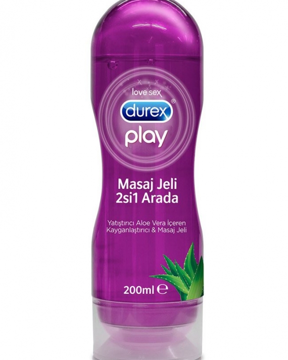 2 si 1 Arada Durex Masaj Jeli Aloe Vera 200 Ml
