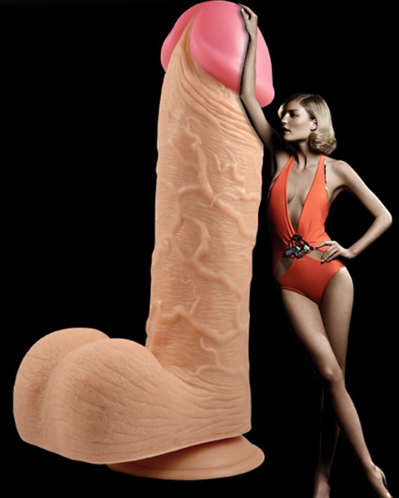 King Sized Eksta Büyük 23 Cm Gerçekçi Dildo