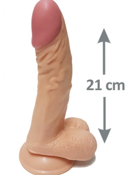 Pleasure 21 Cm Testisli Gerçekçi Dildo
