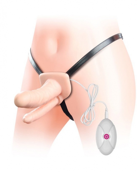 Çift Taraflı İçi Boş Titreşimli Protez Penis