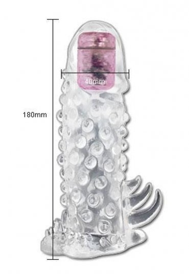 Brave Man Sleeve Klitoris Uyarıcılı Penis Kılıfı