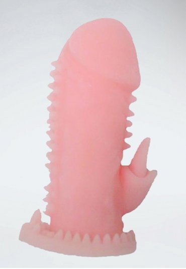 Realistik Klitoris Uyarıcılı Penis kılıfı