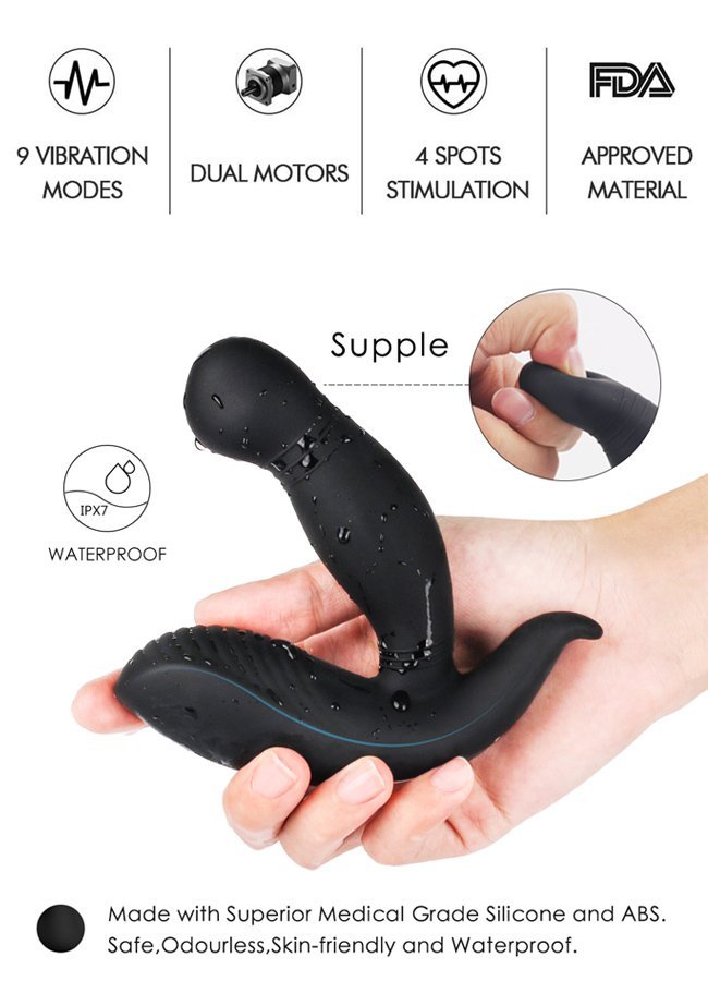 Silikon G-Spot Prostat Masaj Vibratörü