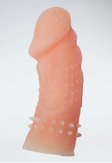 Doğal Görünümlü Realistik Ucu Dolgulu Penis Kılıfı