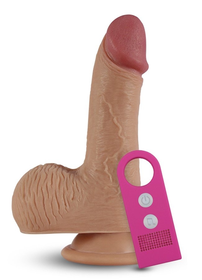 Et Dokusunda Titreşimli Dildo